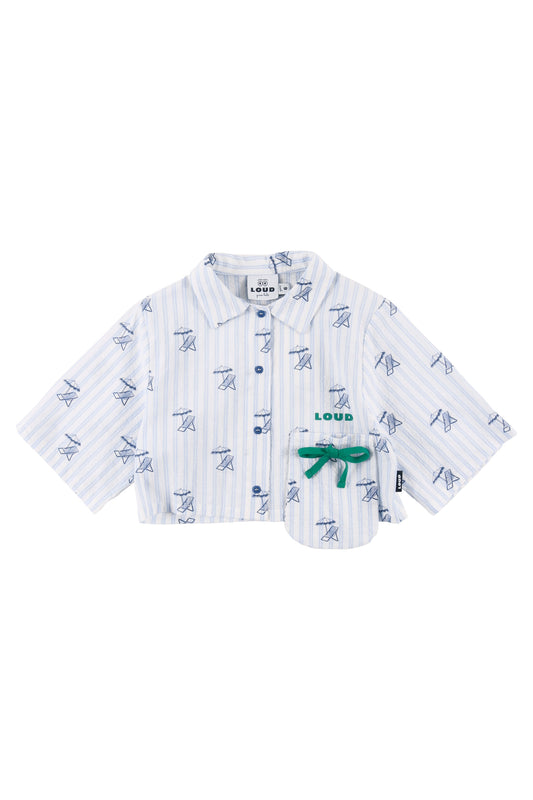 BARCA - Deckchair AOP Girl Shirt Cropped