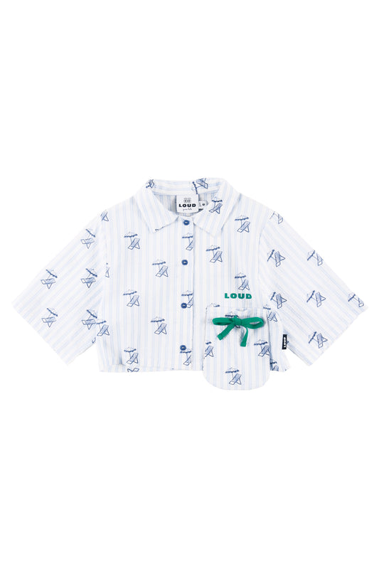 BARCA - Deckchair AOP Girl Shirt Cropped