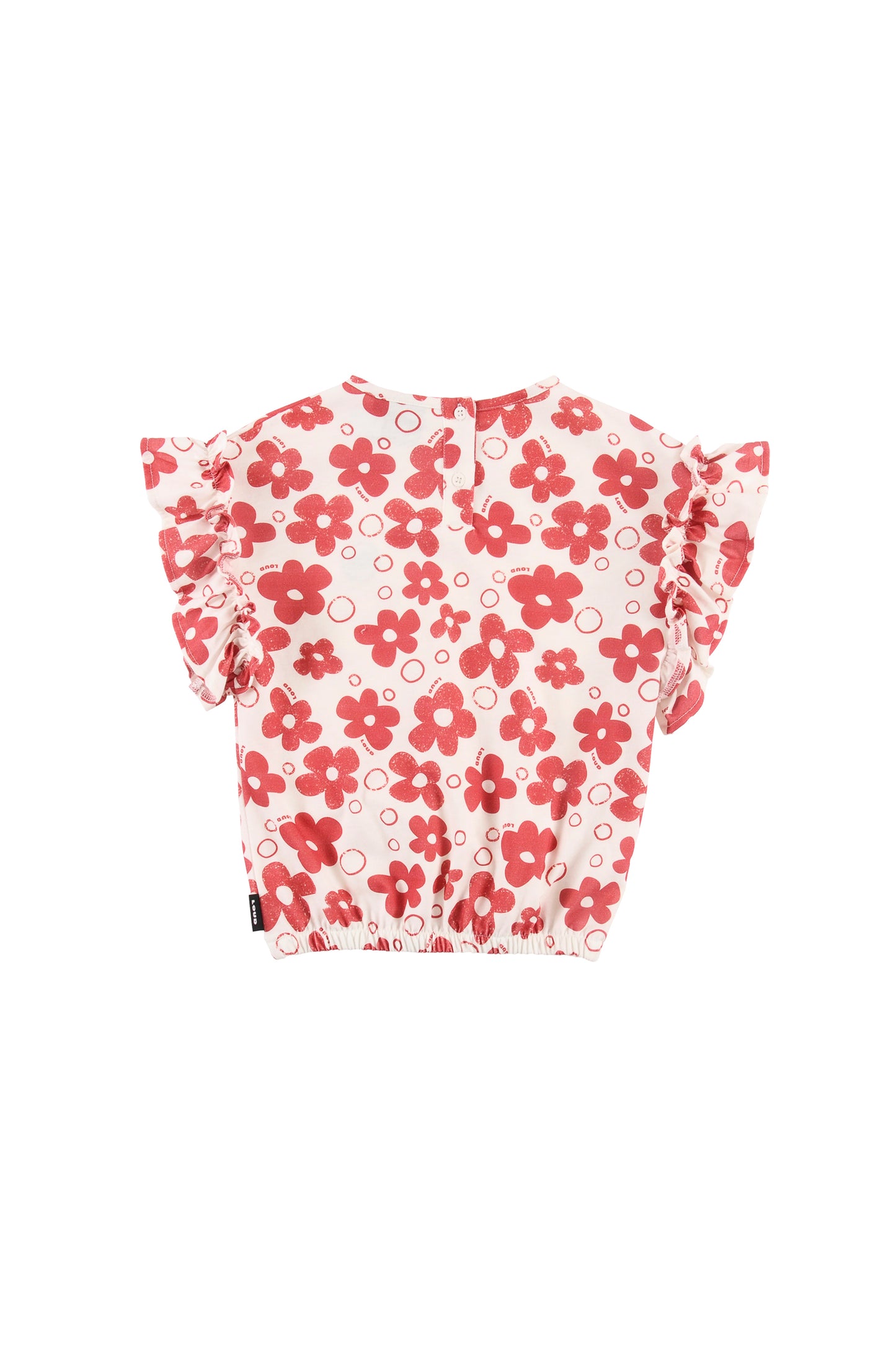 FLOWER - Flower AOP Girl Top Ruffle