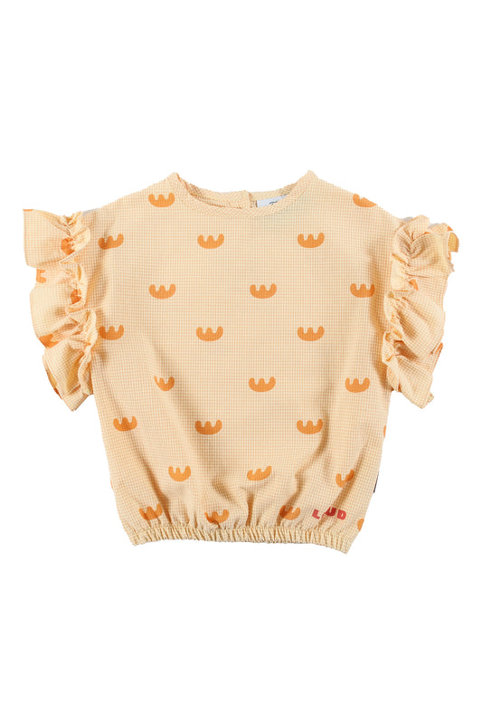 LOLLY - Abstract Boat Small AOP Blouse (Sample)