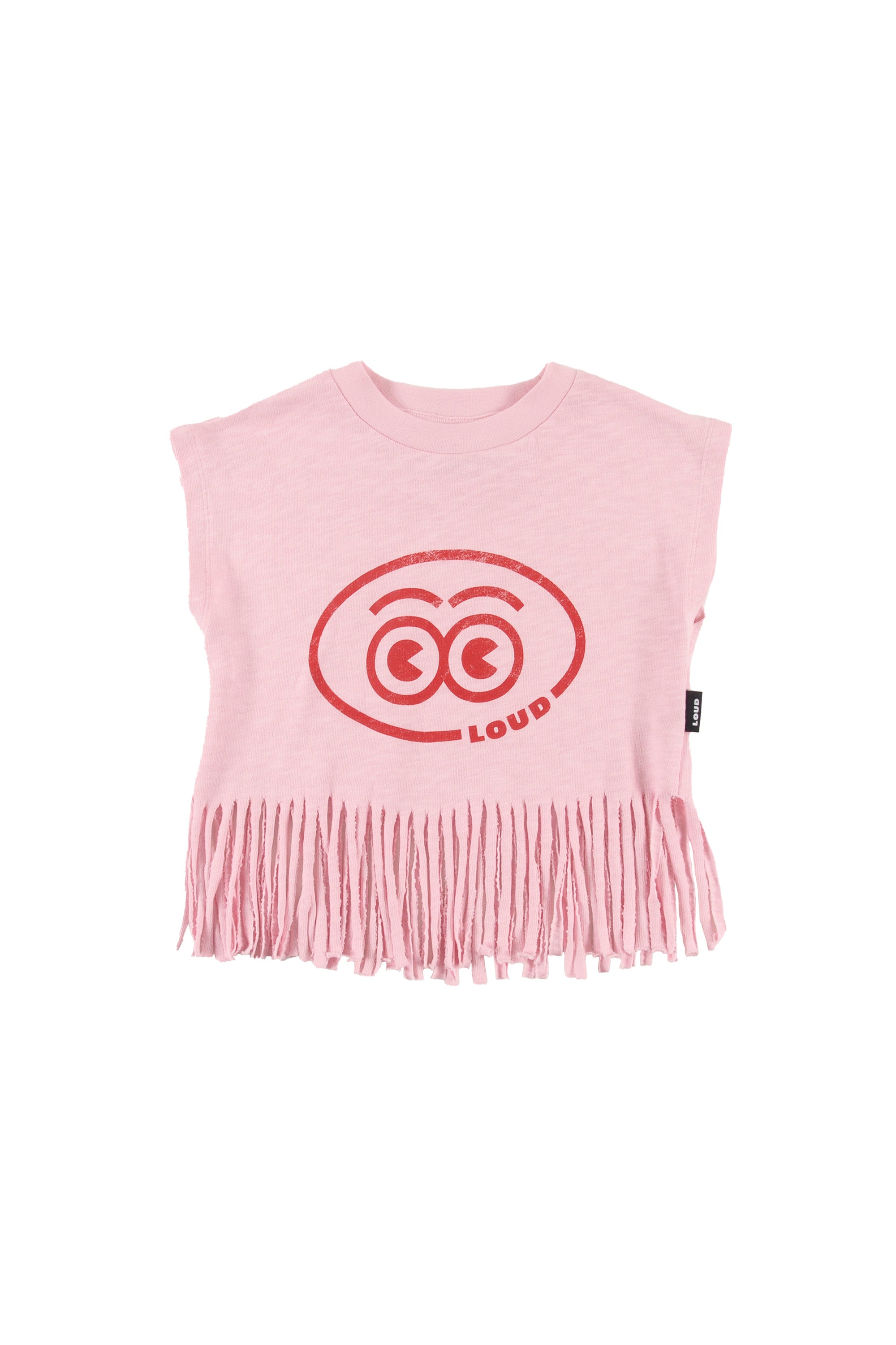 CETRELLA - Orchid Pink T-Shirt Loose Fit Fringes Bottom – LOUD