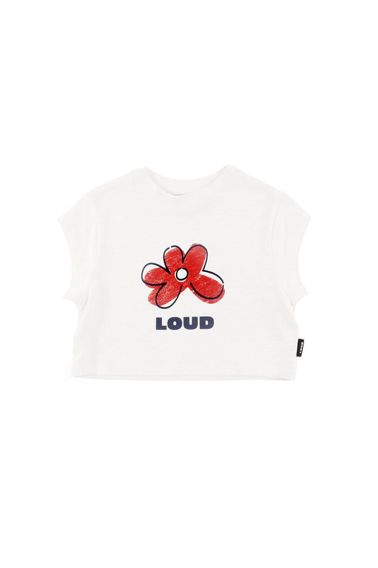 MARE - Gardenia Girls T-Shirt Loose Fit Drop Shoulder