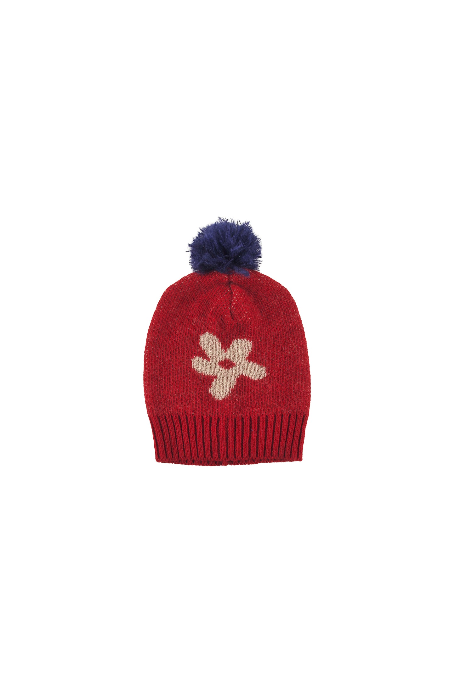 KITZ - FLOWER MOTIF BEANIE Hat pompon, knitwear
