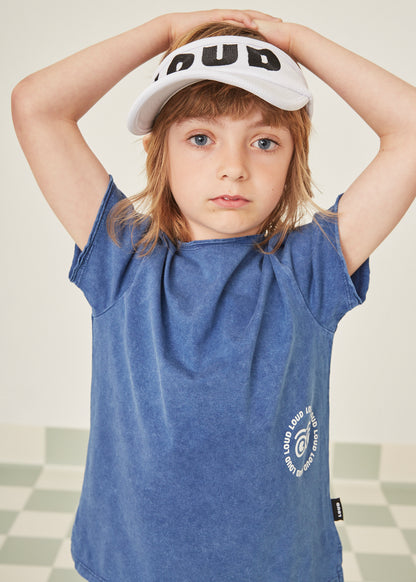 BELLO - Navy Marble Dye T-Shirt relaxed Fit