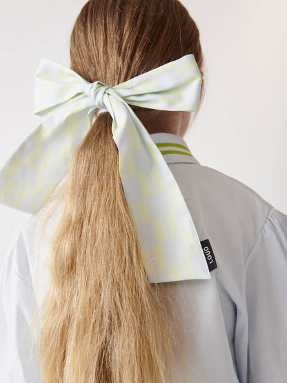 COCONUT - Checkered Hair Bow