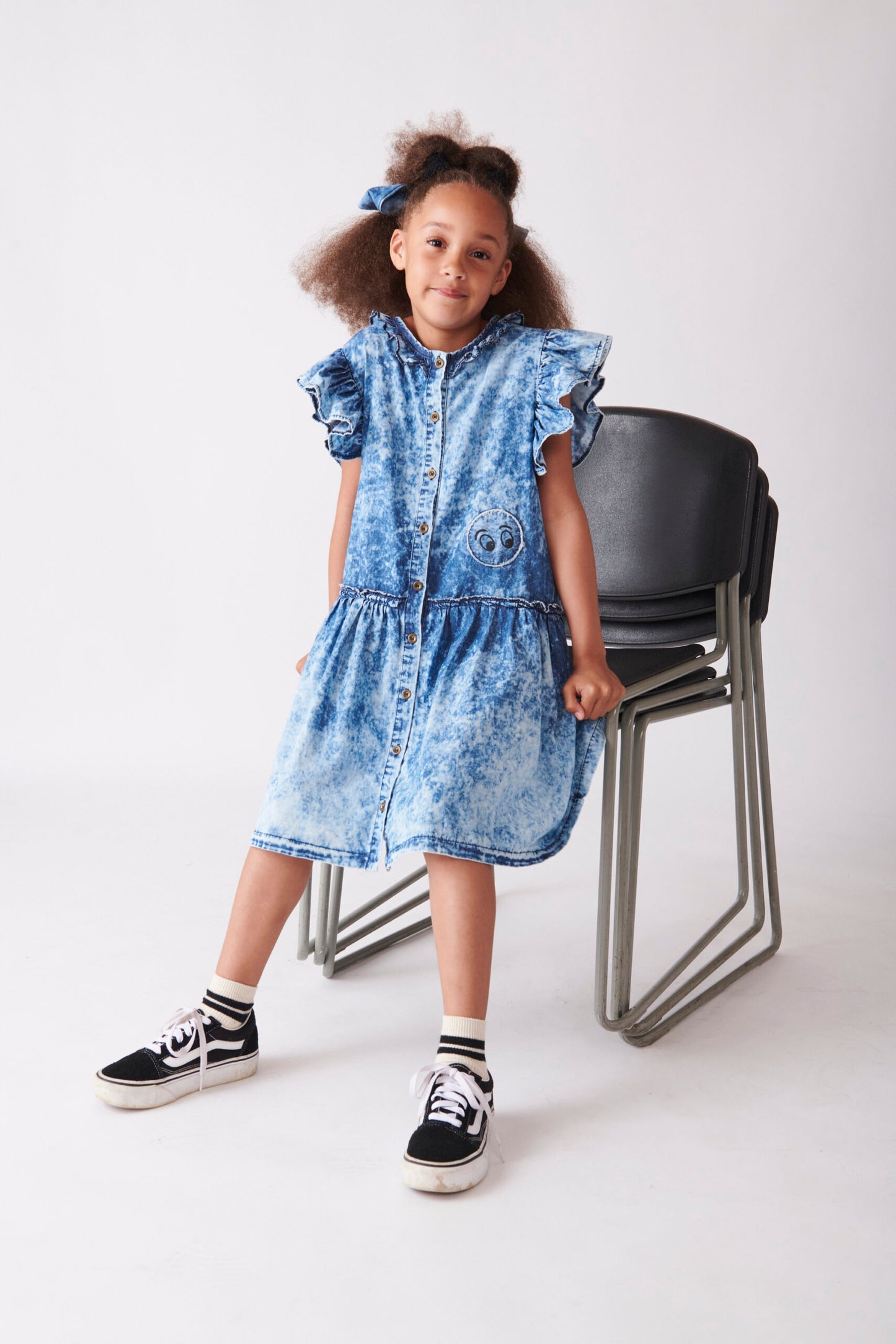 MOKU - Blue Dye Denim Dress Pinafore