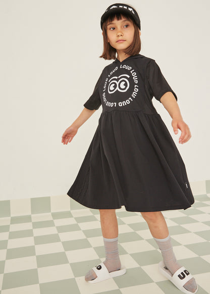 SPIAGGIA - Black Hooded Dress LOUD SPIAGGIA - Black Hooded Dress LOUD
