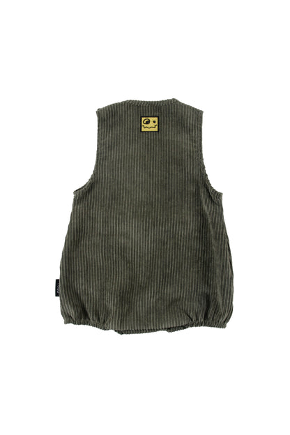 BLOW - Dark Green/Ecru Romper