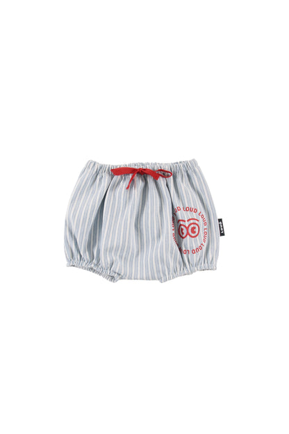 FARO - Mid Blue Stripe Baby Bloomers Relaxed Fit Elastic Waist (SAMPLE)