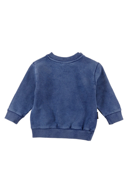 FOLK - Blue Depth Marble Dye Baby Sweater Regular Fit