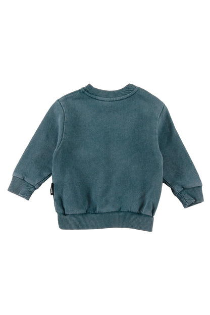 FOLK - Green Storm Marble Dye Baby Sweater Regular Fit