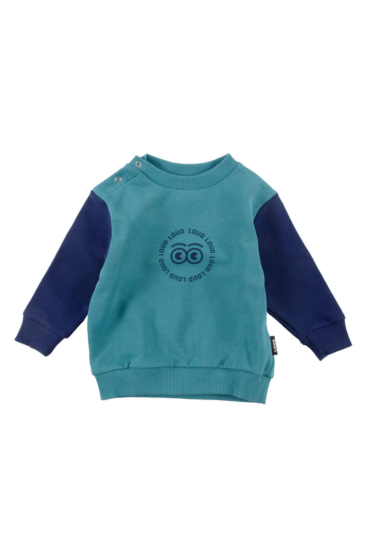 TREE - Turquoise/Navy 2Tone Baby Sweater Regular Fit