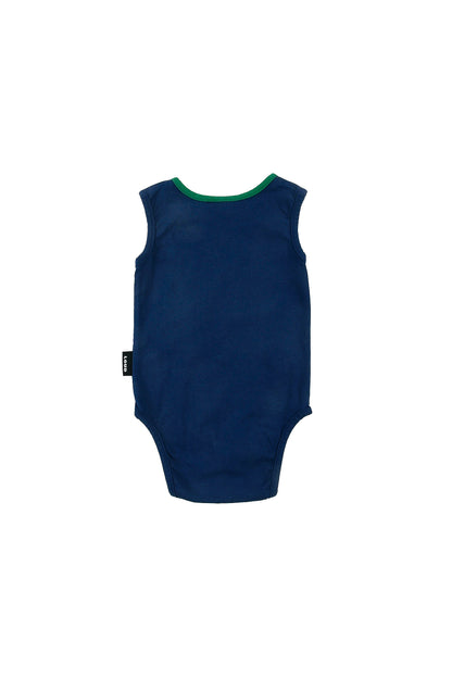 RIVA - Navy Washed Baby Bodysuit