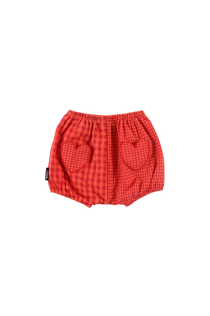 PORTO - Red Check Baby Girl Bloomers (SAMPLE)