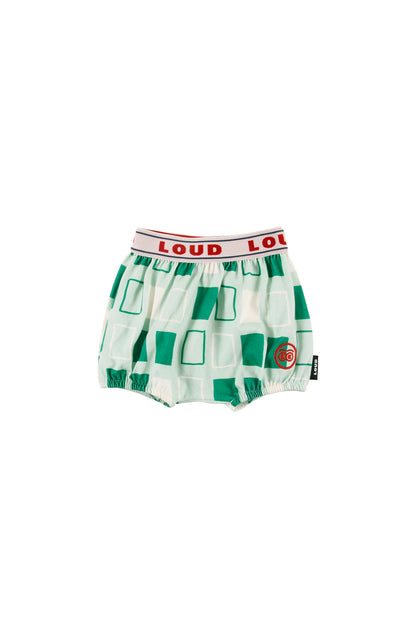 LATTE - Abstract Check AOP Baby Bloomers Relaxed Fit