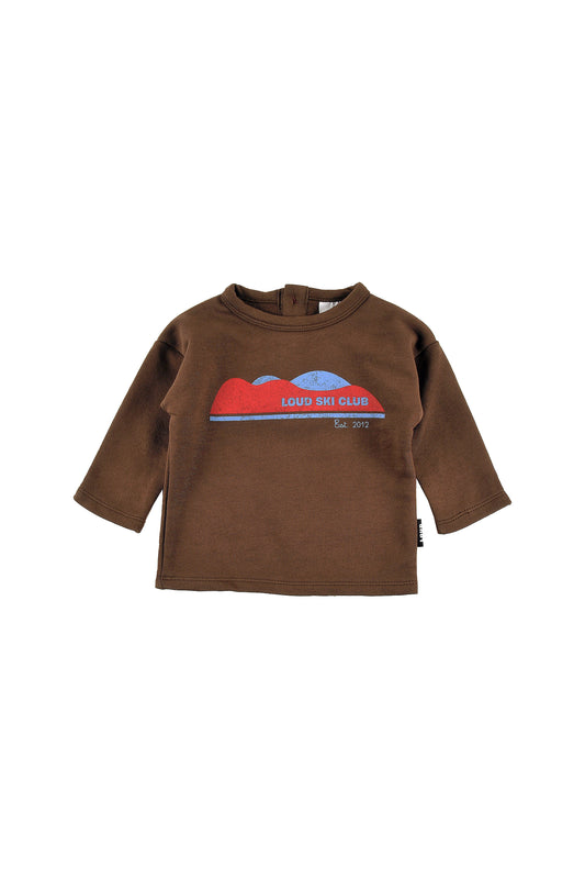 CHILLY - FONDUE FUDGE Baby SWEATER MOUNTAIN print