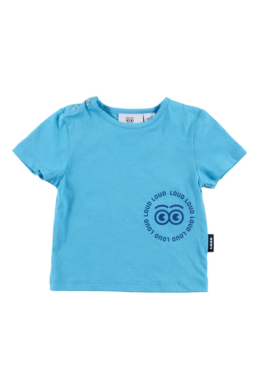 FRIENDS - Cyan Blue/Blue Print T-Shirt