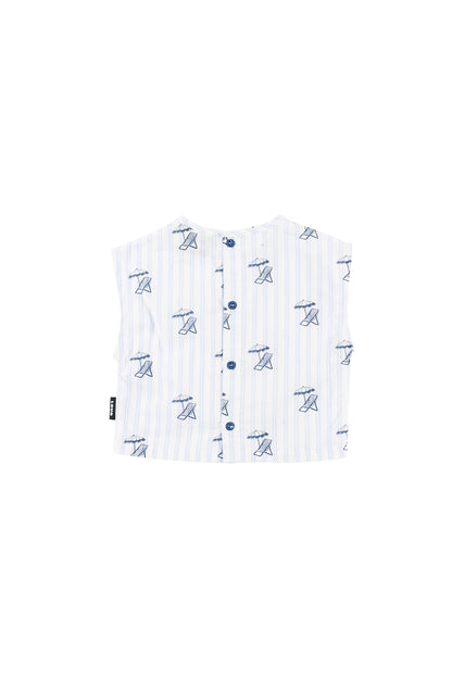SPIAGGIA - Deckchair AOP Baby Top Relaxed Box Fit (SAMPLE)