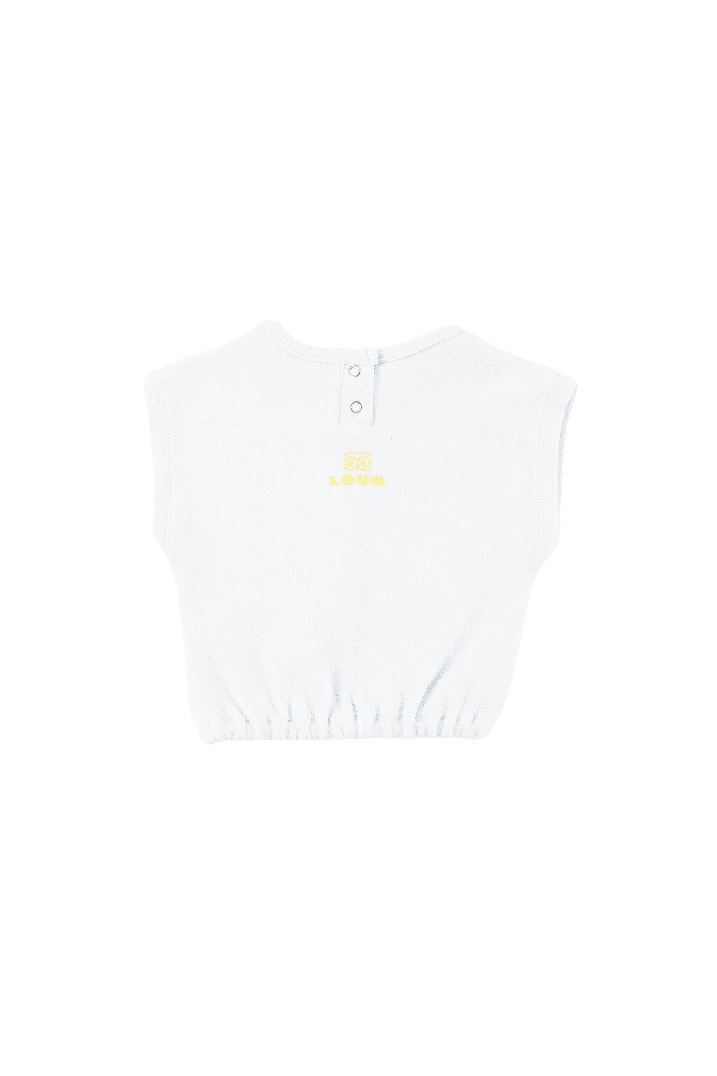 ANACAPRI - Delicate Blue Baby Top Relaxed Fit Elastic Waist (SAMPLE)