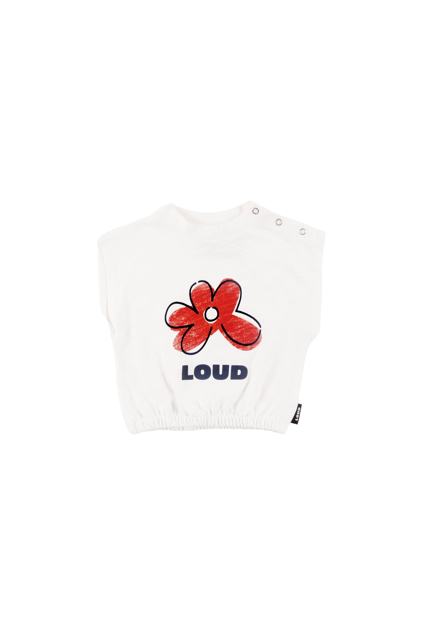 CHARM - Gardenia Baby T-Shirt Loose Fit Drop Shoulder (SAMPLE)