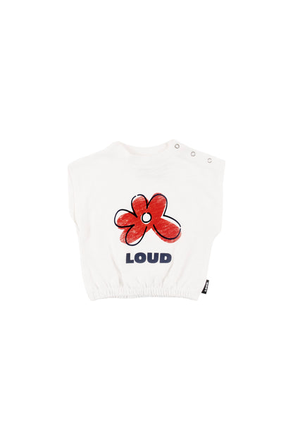 CHARM - Gardenia Baby T-Shirt Loose Fit Drop Shoulder (SAMPLE)