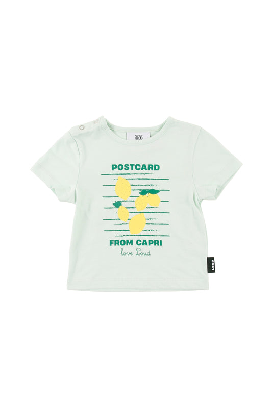 POSTCARD - Jade/Lemon Print Baby T-Shirt Regular Fit