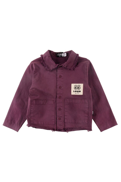 RESPECT - Grape Wine Stone Wash Shirt Buttoned Down (Sample)