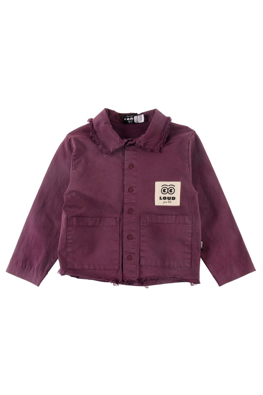 RESPECT - Grape Wine Stone Wash Shirt Buttoned Down (Sample)