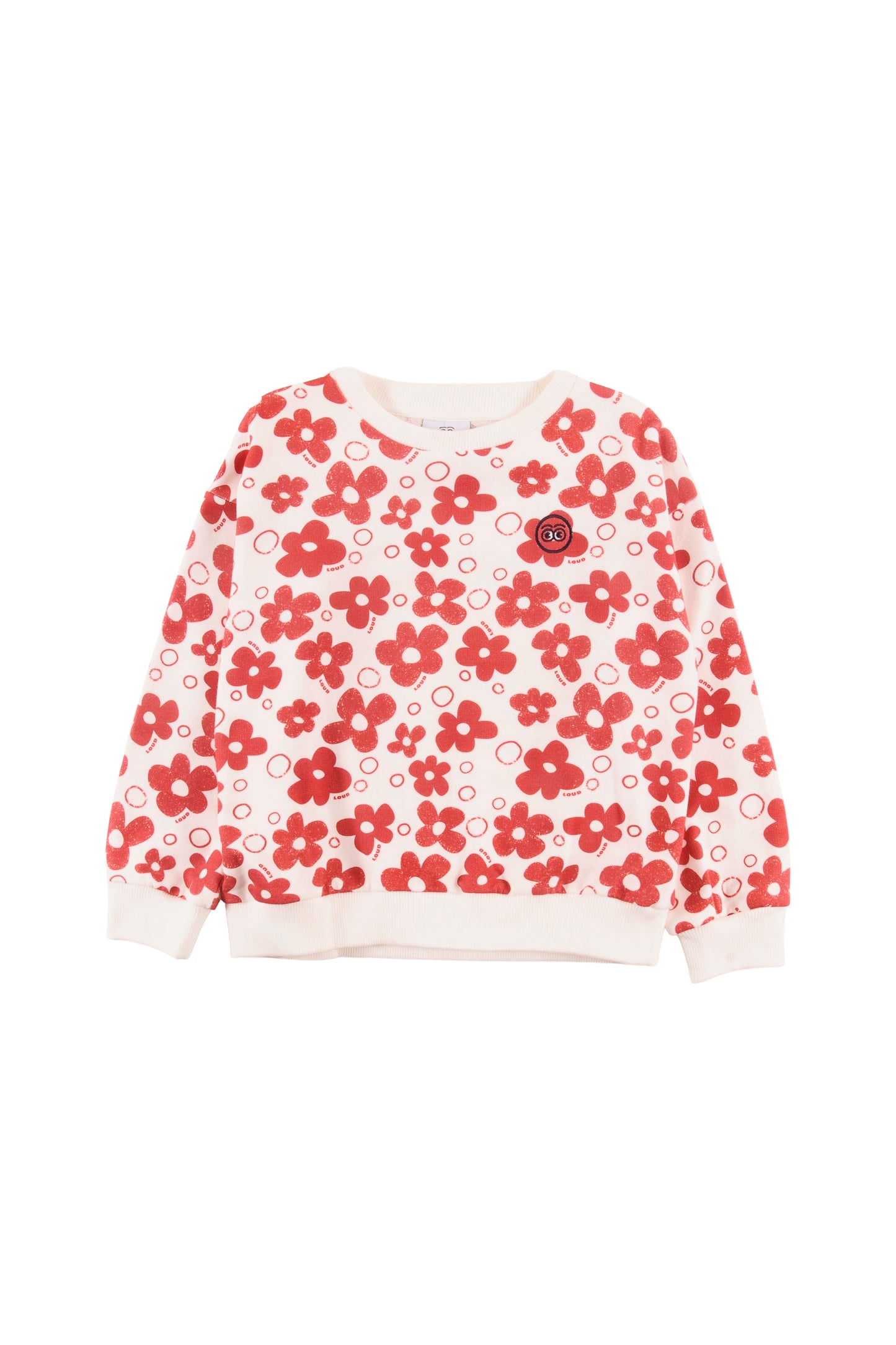 FIORI - Flower AOP Sweater Relaxed Fit Drop Shoulder