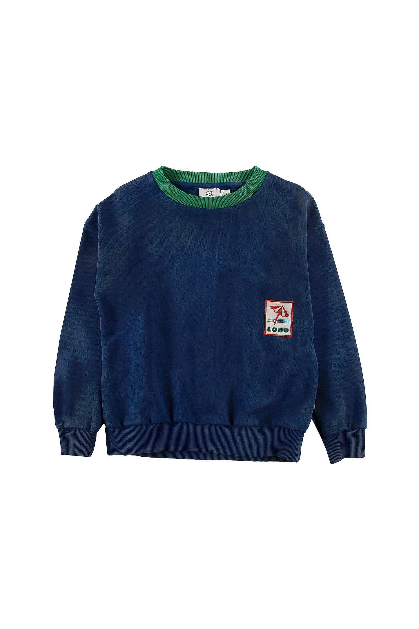 CALA - Navy Washed Sweater Relaxed Fit Drop Shoulder (SAMPLE)