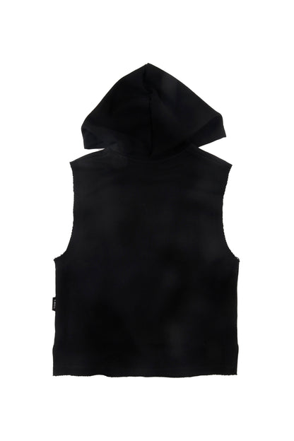 BOND - Black Sleeveless Sweater Hooded (Sample)