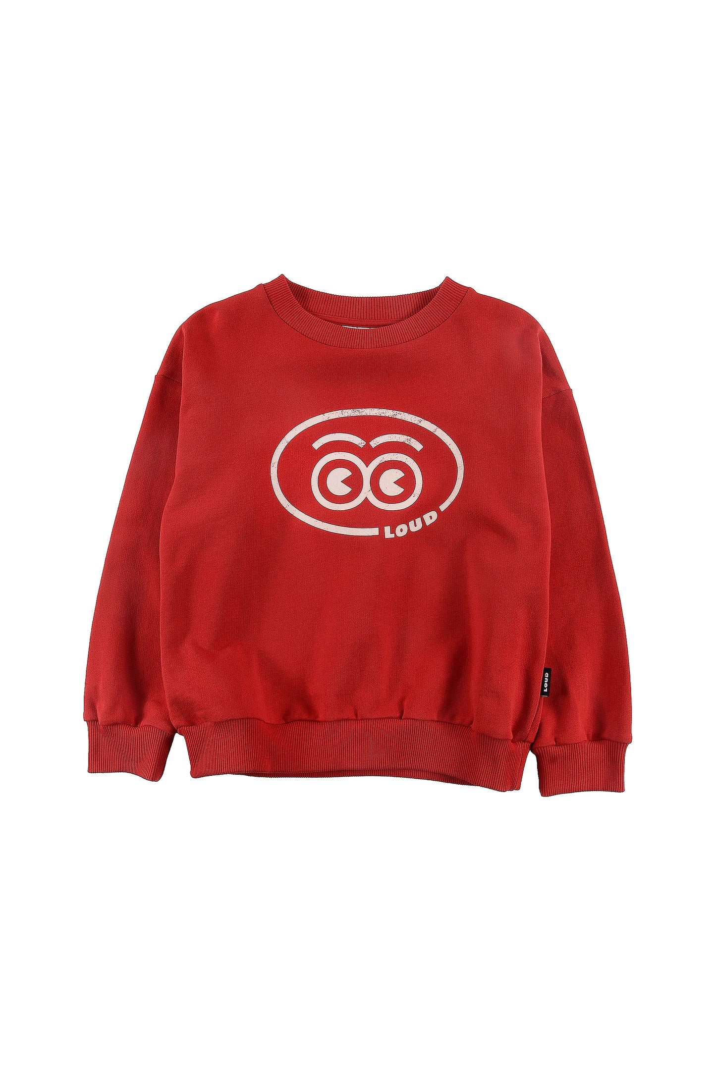 LUIGI - Red Sweater Relaxed Fit Drop Shoulder (SAMPLE)