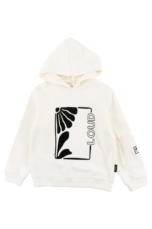 CREATE - Ecru/Black Sweater Hooded