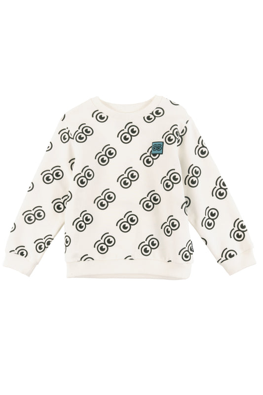 TRIBE - Sand/Anthracite AOP Sweater Regular Fit