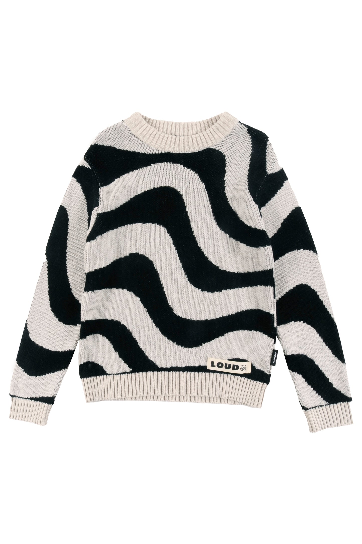 COOKIES - Black/Sand Knitted Pullover(Sample)