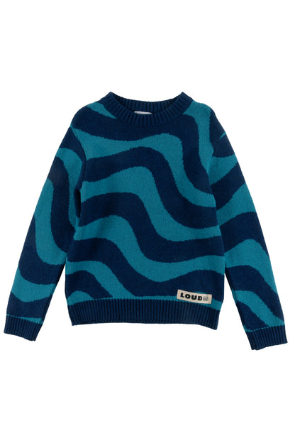 COOKIES - Blue/Turquoise Knitted Pullover(Sample)