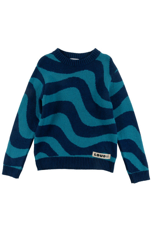 COOKIES - Blue/Turquoise Knitted Pullover(Sample)