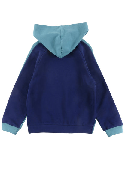 COZY - Turquoise/Navy 2 Tone Sweater Hood