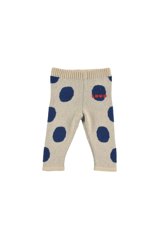 DOLOMITES - POLKADOTS JAQUARD Baby LEGGINGS elasticated waist