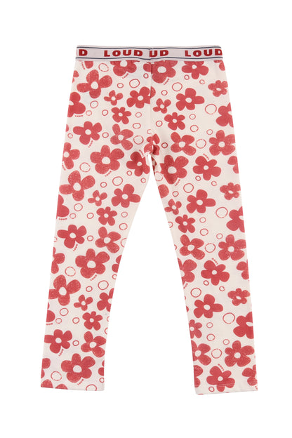 VIOLET - Flower AOP Leggings Loud Waist (SAMPLE)