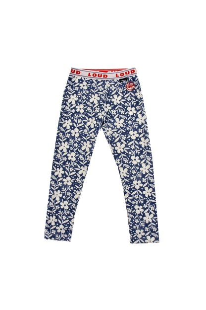 CERVO - Flower AOP LEGGINGS LOUD elastic waist