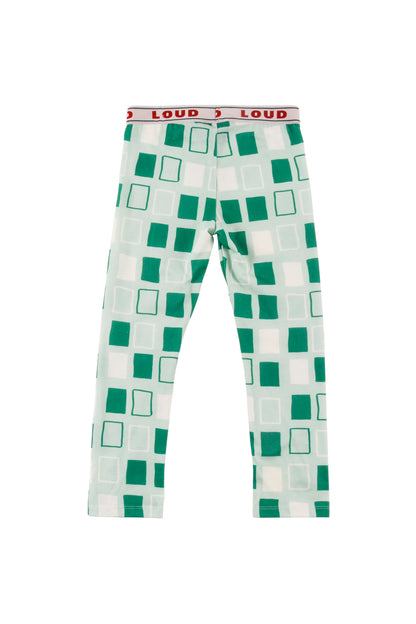 MENTA - Abstract Check AOP Leggings Loud Elasticated Waist (SAMPLE)