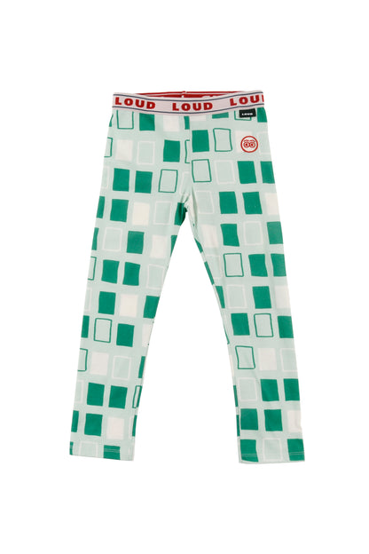 MENTA - Abstract Check AOP Leggings Loud Elasticated Waist (SAMPLE)