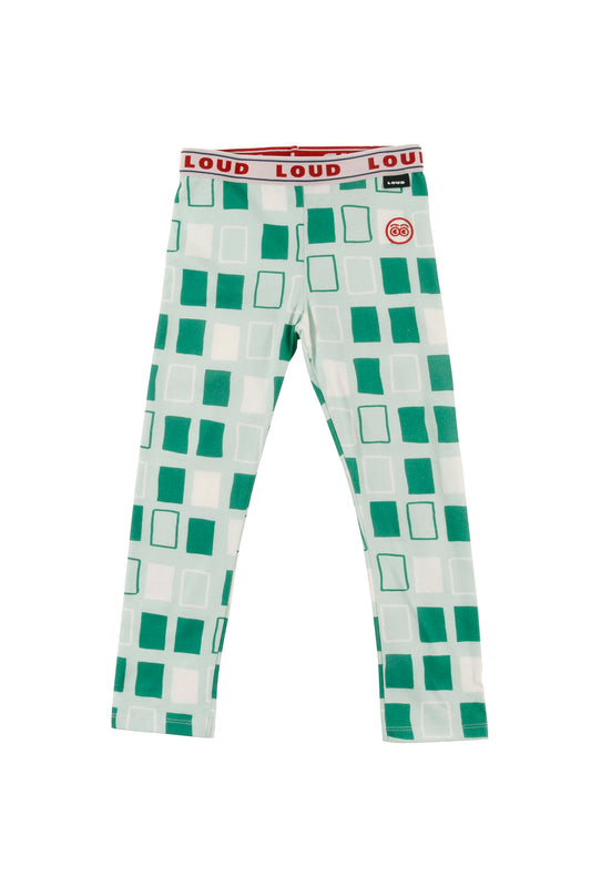 MENTA - Abstract Check AOP Leggings Loud Elasticated Waist (SAMPLE)