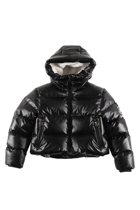 JOKE - Black Outerwear Hooded Jacket Crop Fit