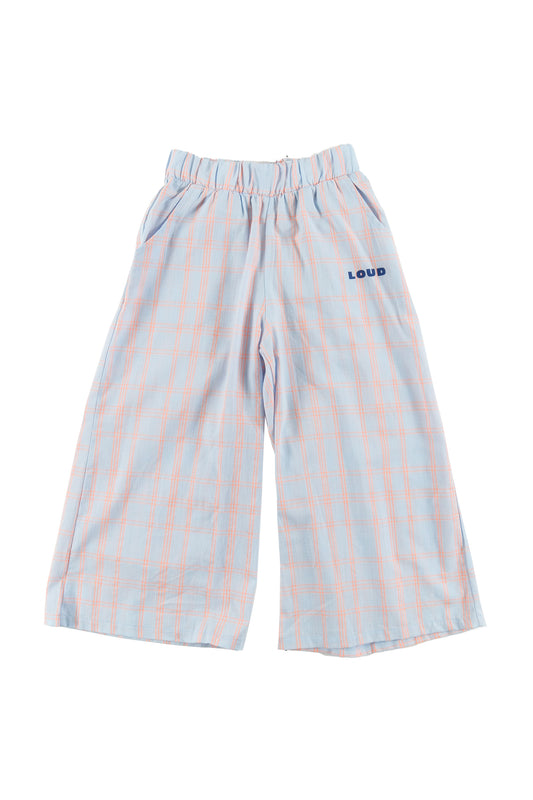 PORTO - Check Neon Trousers Wide Leg (Sample)