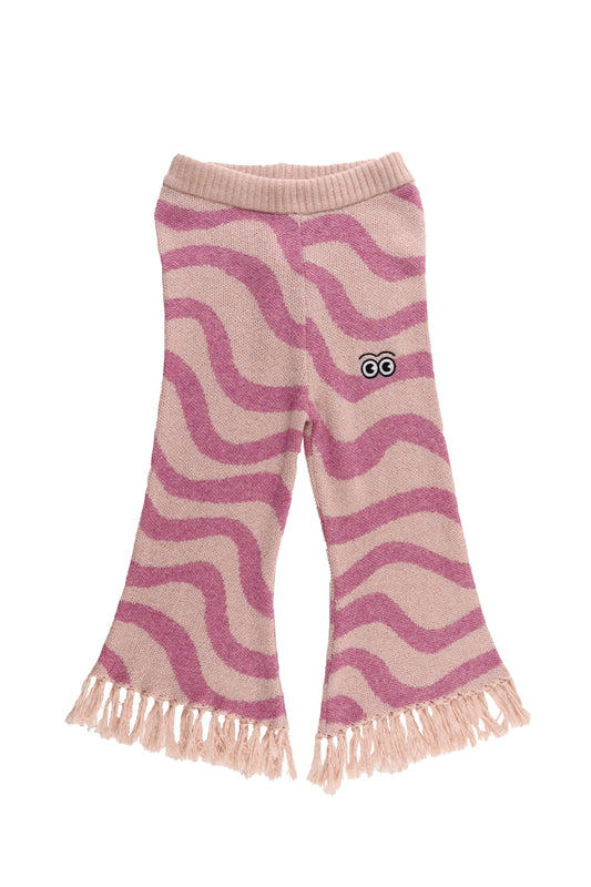 GAME - Pink/Rose Knitted Trousers Fringes (Sample)