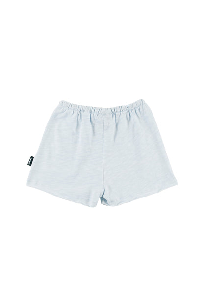 LUNA - Delicate Blue Shorts Regular Fit Elastic Waist (SAMPLE)