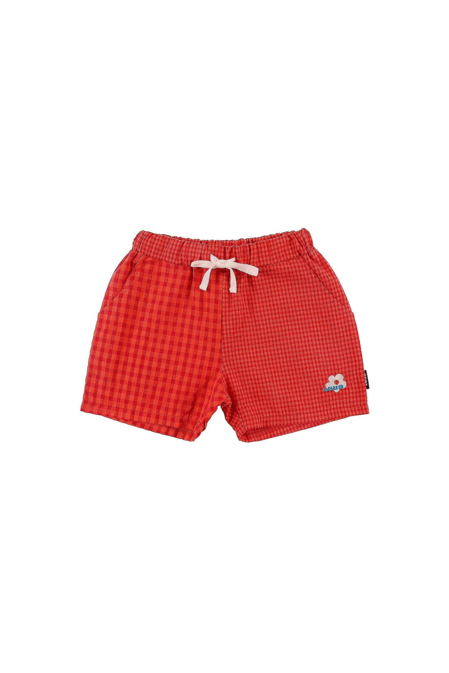 MARINA - Red Check Shorts Relaxed Fit (SAMPLE)