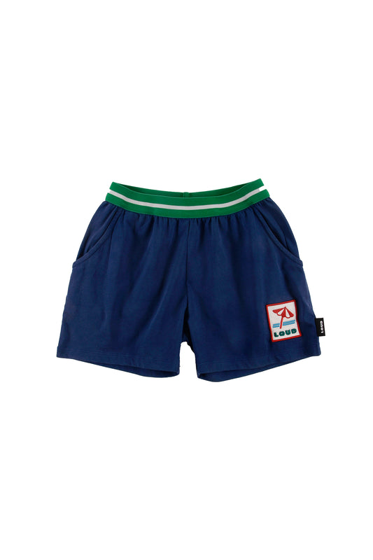 ISCHIA - Navy Washed Shorts Relaxed Fit